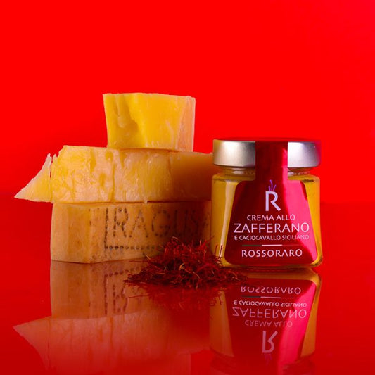 Crema allo Zafferano e Caciocavallo Siciliano