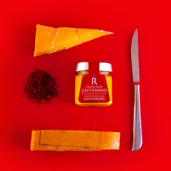 Crema allo Zafferano e Caciocavallo Siciliano