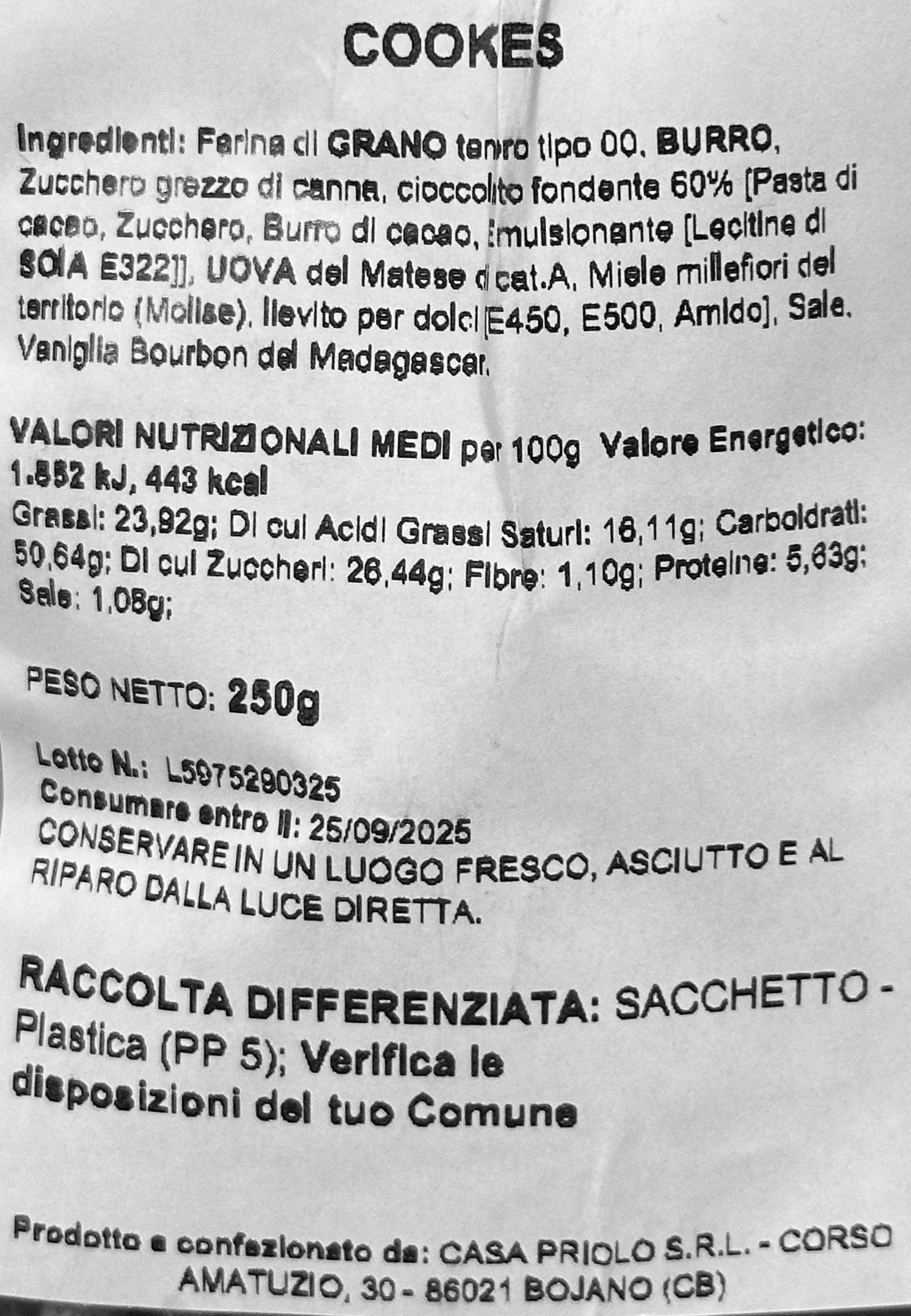 Cookies alle gocce di cioccolato