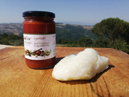 Polpette di Baccalà al sugo Mediterraneo