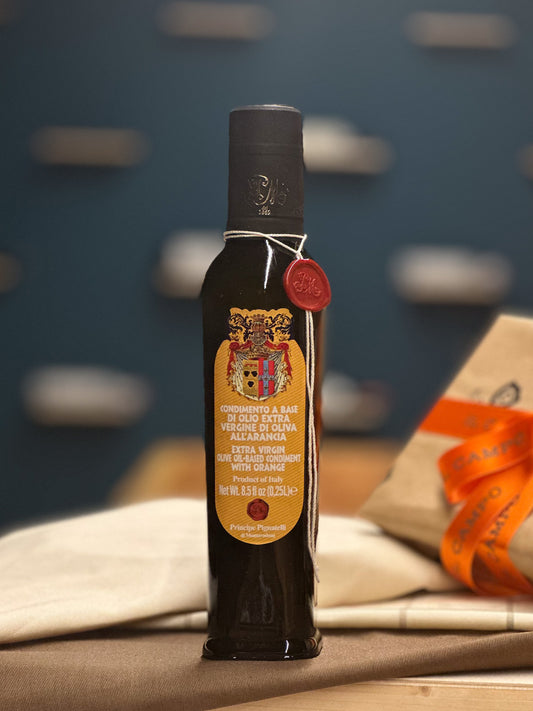 Condimento all'arancia a base di Olio Extra Vergine di Oliva