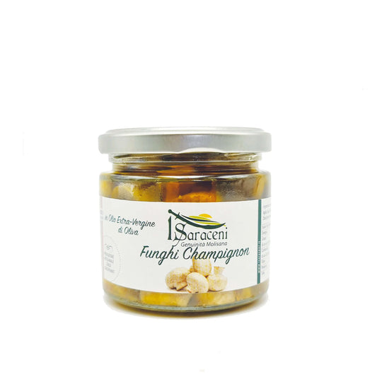 Funghi Champignon in Olio Extravergine di Oliva