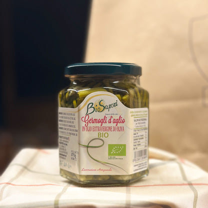 Germogli d'Aglio in Olio Extravergine di Oliva