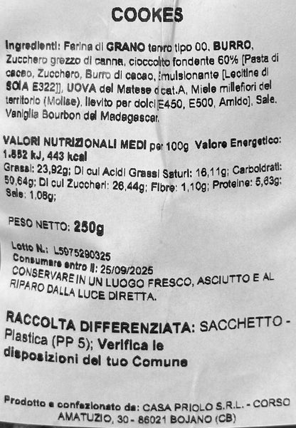 Cookies alle gocce di cioccolato