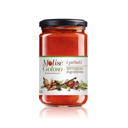 Polpette di Baccalà al sugo Mediterraneo