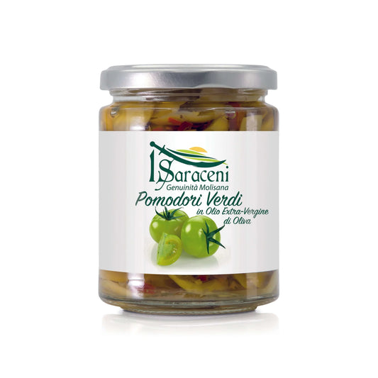 Pomordori Verdi in Olio Extravergine di Oliva